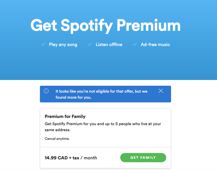 Google Home Mini Free Spotify Canada