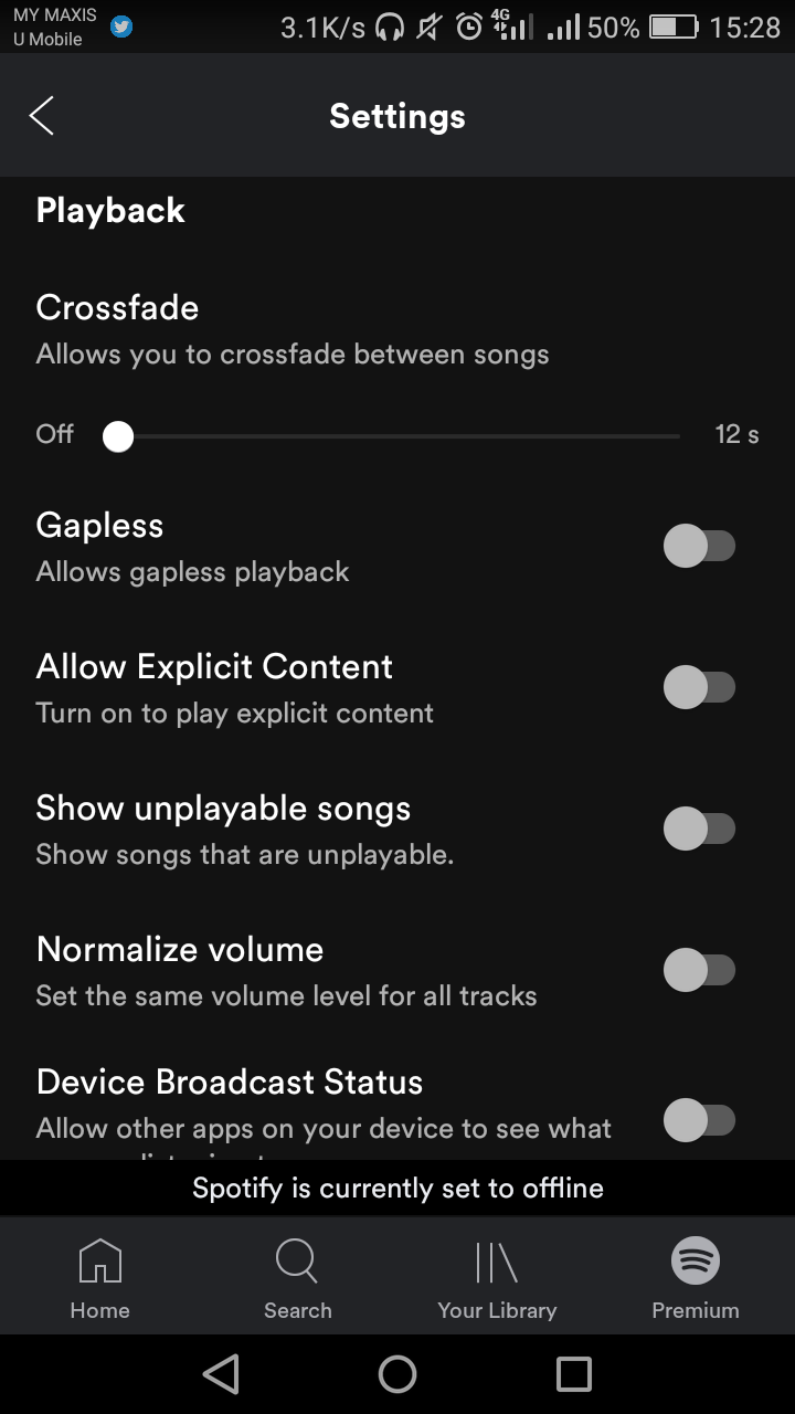 Spotify Download Option No Make Avaible Offlione