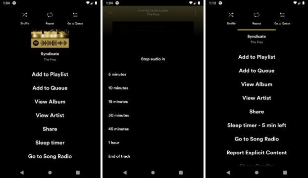 Sleep Timer for music on Android - The Spotify Community