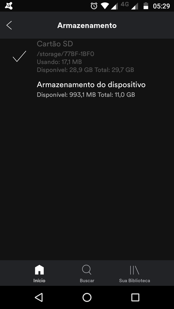 Após reinstalar o Spotify