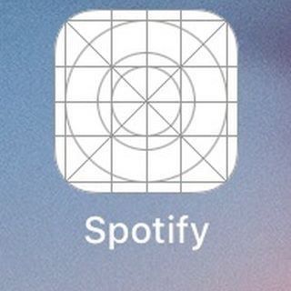 What spotify looks like on my home screen