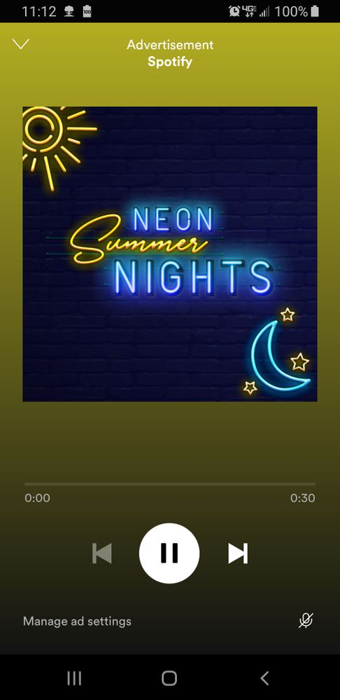 This ad caused my spotify to freeze and the only way to get it to play again was restart the program