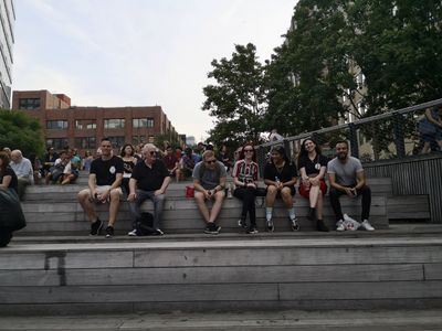 Rock Stars and Community Staff enjoy the High Line