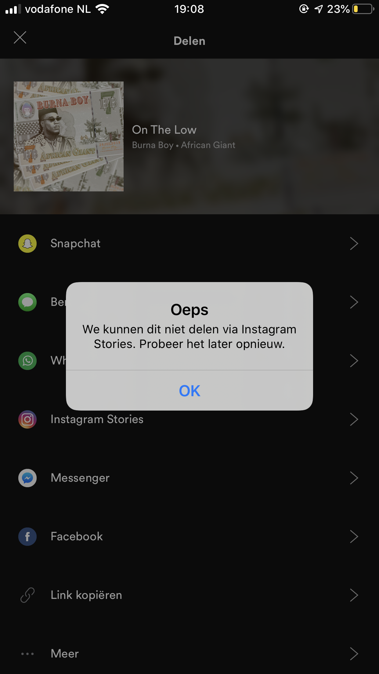 Sharing to Instagram Story Not Working - The Spotify Community