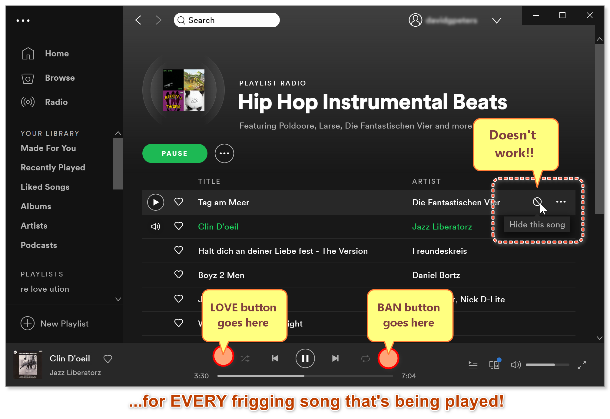 Dislike button missing from Spotify - The Spotify Community