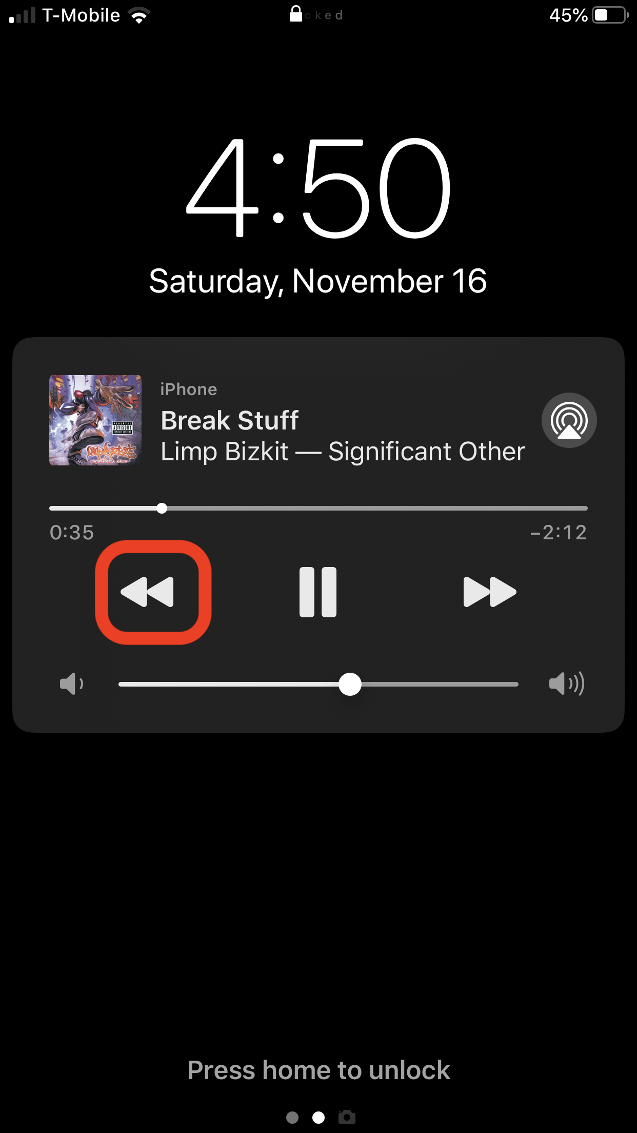 Previous Song Button on Lock Screen - iPhone - The Spotify Community