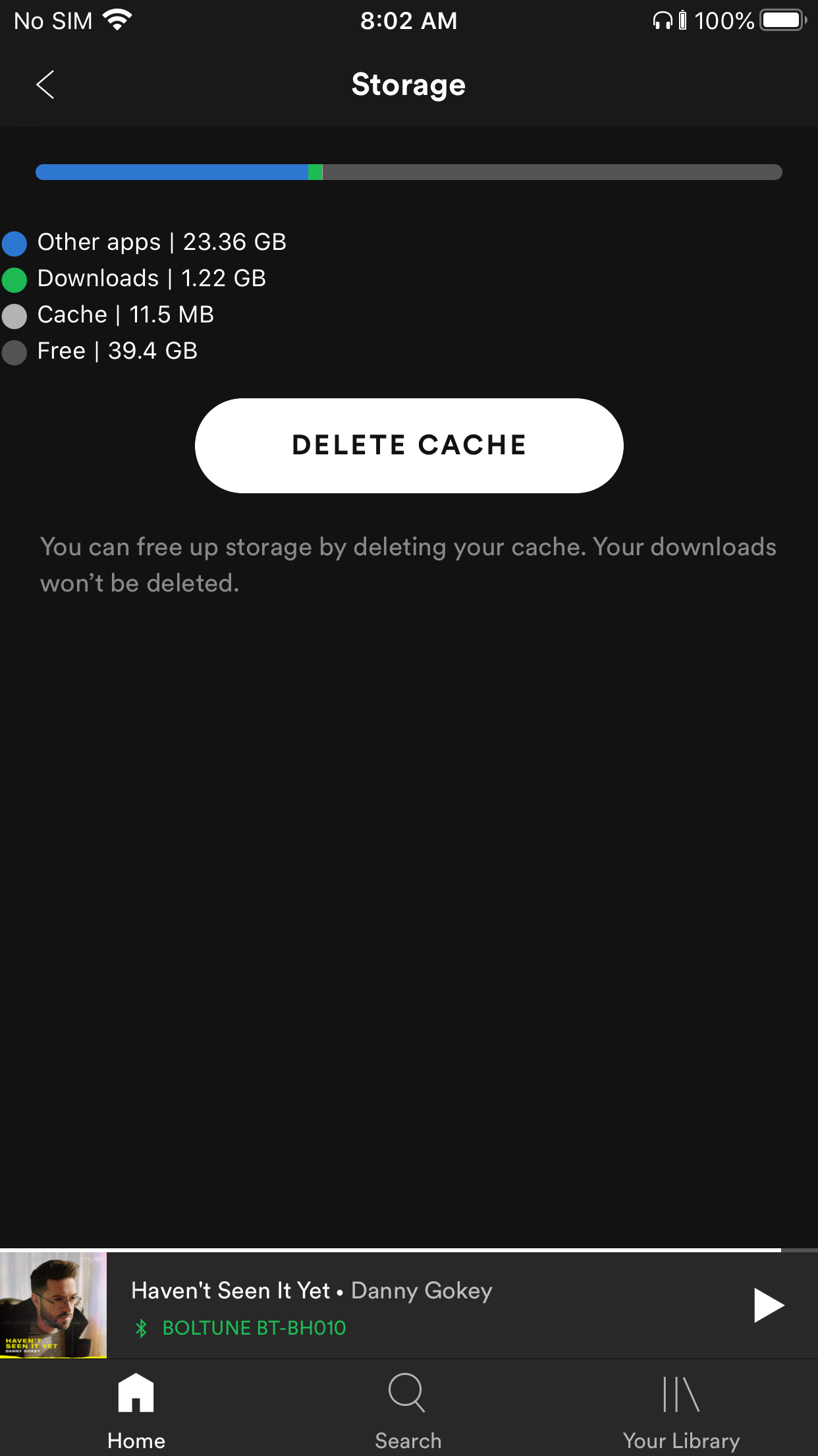 sync spotify local files on phone without download