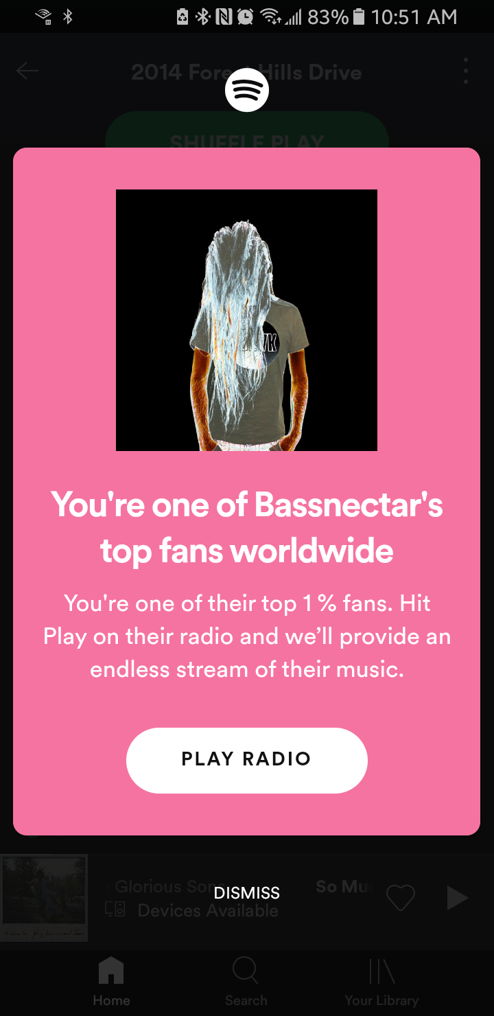 Solved: Top 1% of listener notification led to nothing? - Page 2 - The  Spotify Community