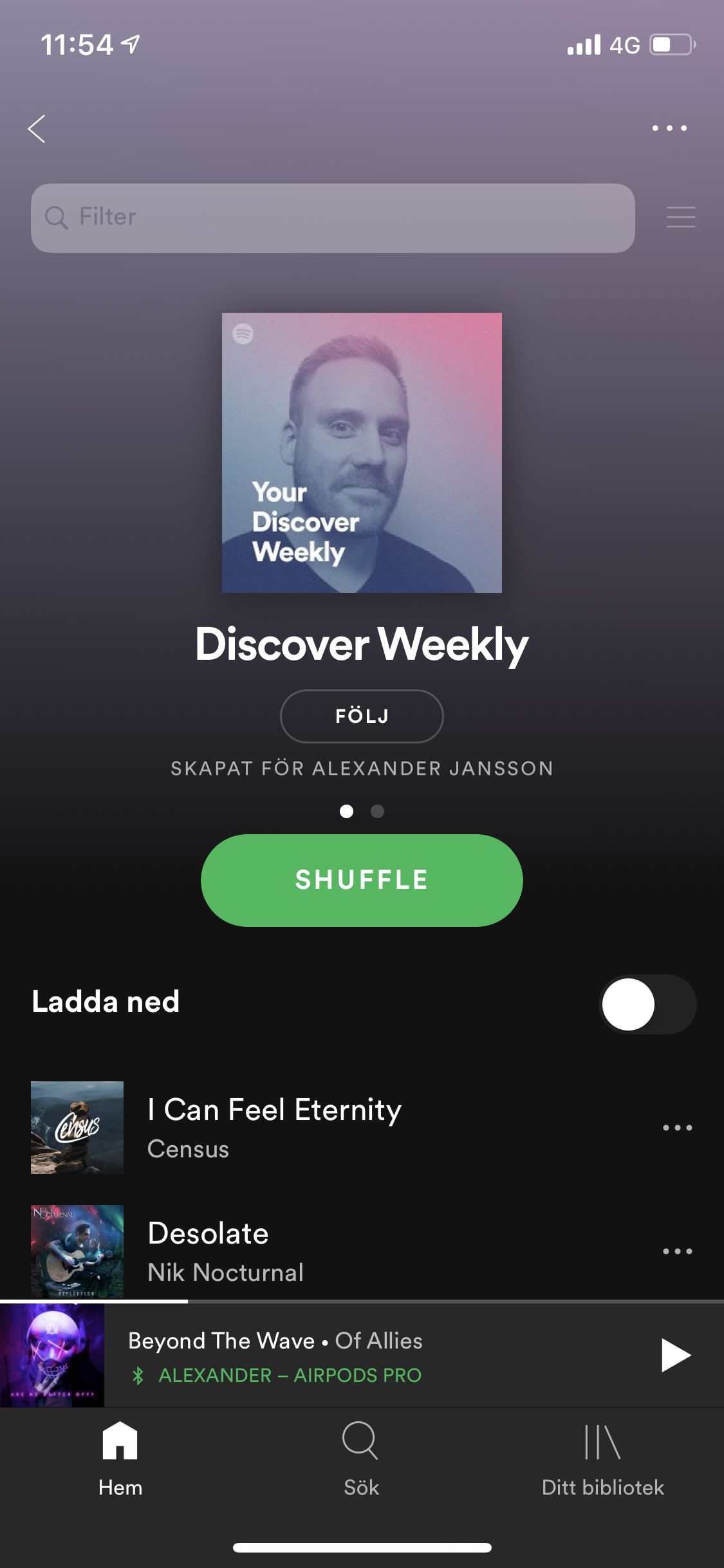 Old design for Discover Weekly - iOS - The Spotify Community