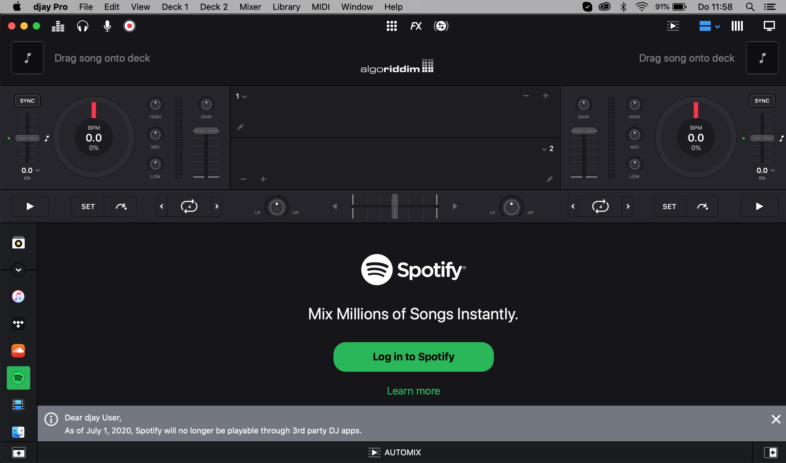 spotify bpm feature