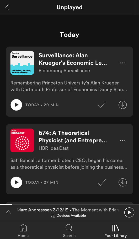 iOS Podcast Interface
