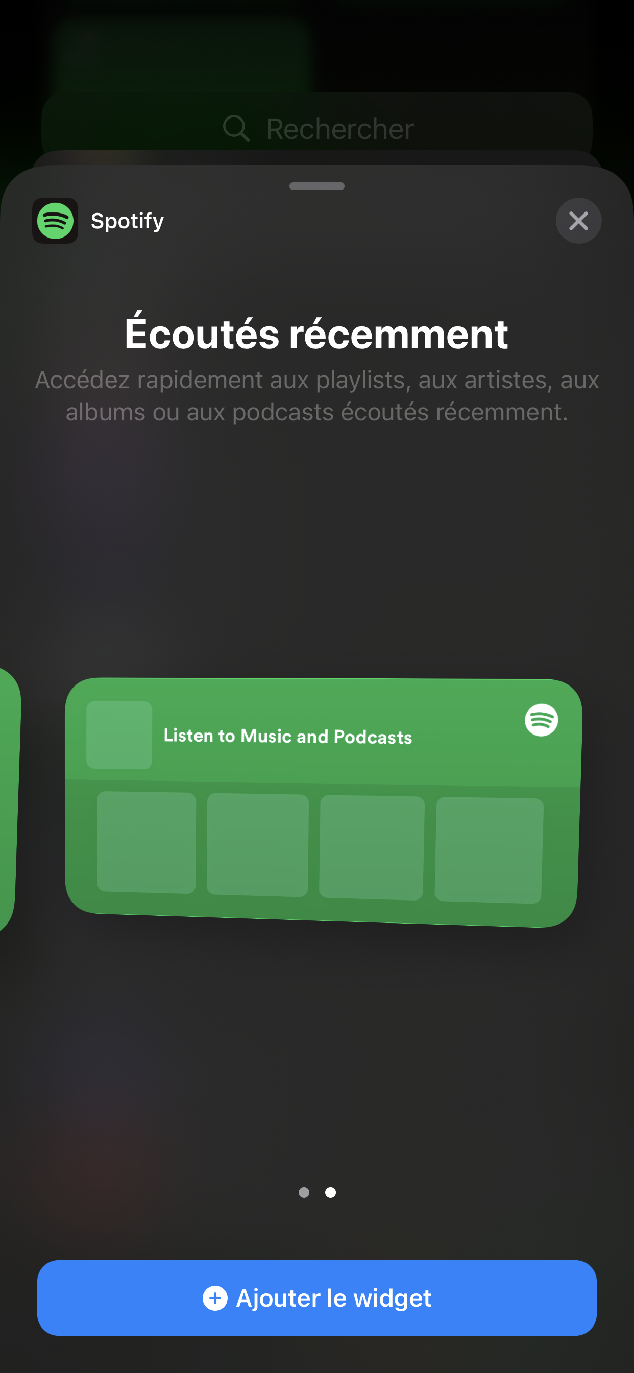 Ios Other Add An App Widget For Ios 14 The Spotify Community