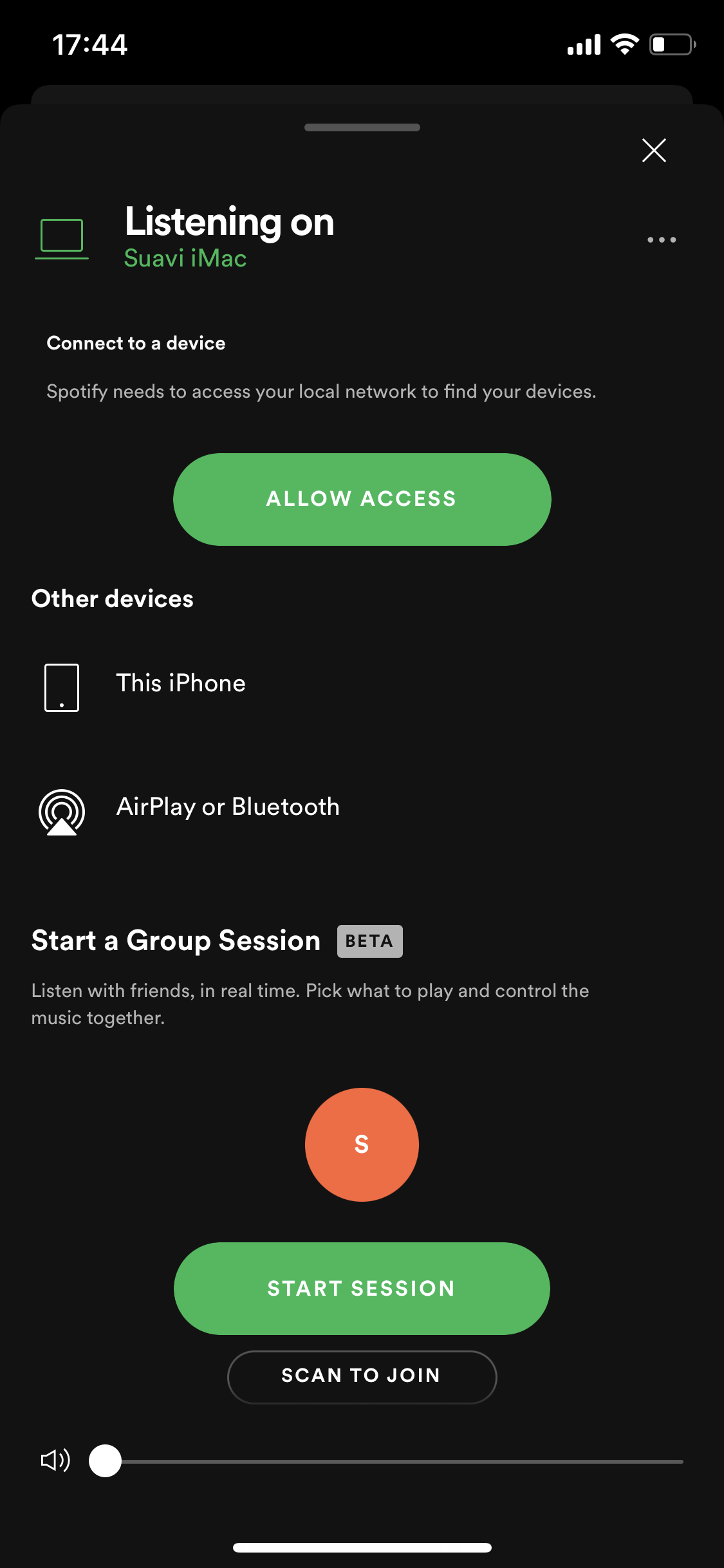 Børns dag Stillehavsøer Krudt Connect] “Listen on other device” not working on ... - The Spotify Community