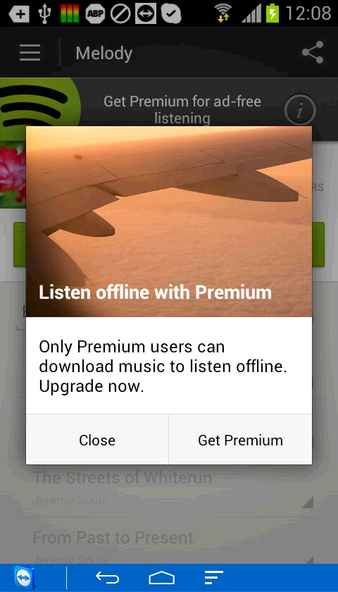 Listen offline with Premum