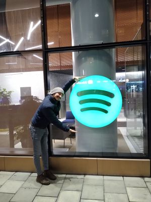 Stumbled upon the new office while walking around Stockholm at midnight in late-2019