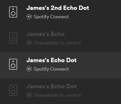 Removing greyed out devices from Spotify Connect. - The Spotify Community