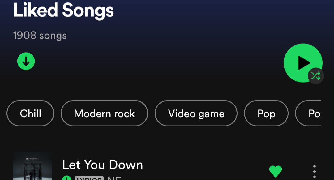 Mood And Genre Filters For Liked Songs The Spotify Community