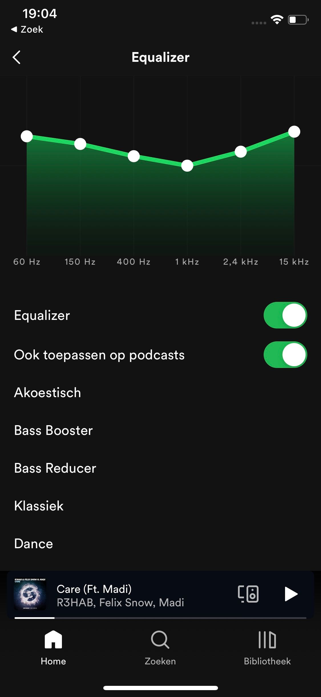 sortie Mikroprocessor Anbefalede iOS] Equalizer presets missing - The Spotify Community