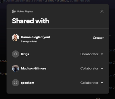 Collaborate on playlists