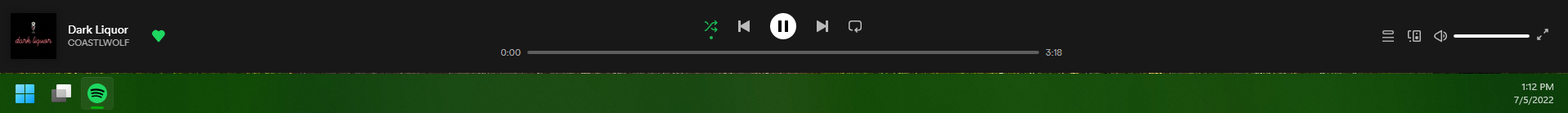 Solved: Spotify desktop app not filling screen / small gap... - The