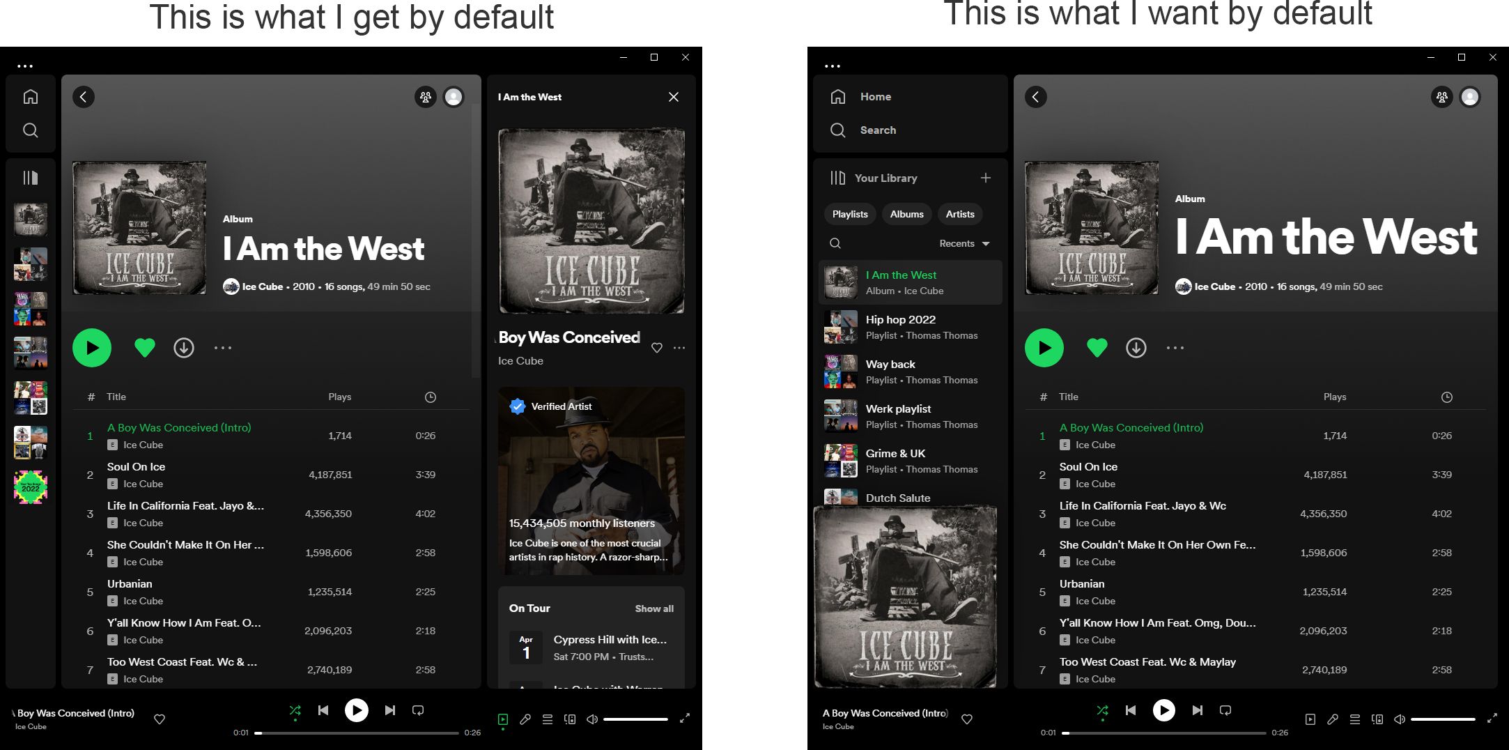 Spotify Makes iPhone App More User Friendly With Sidebar And Now Playing  Bar