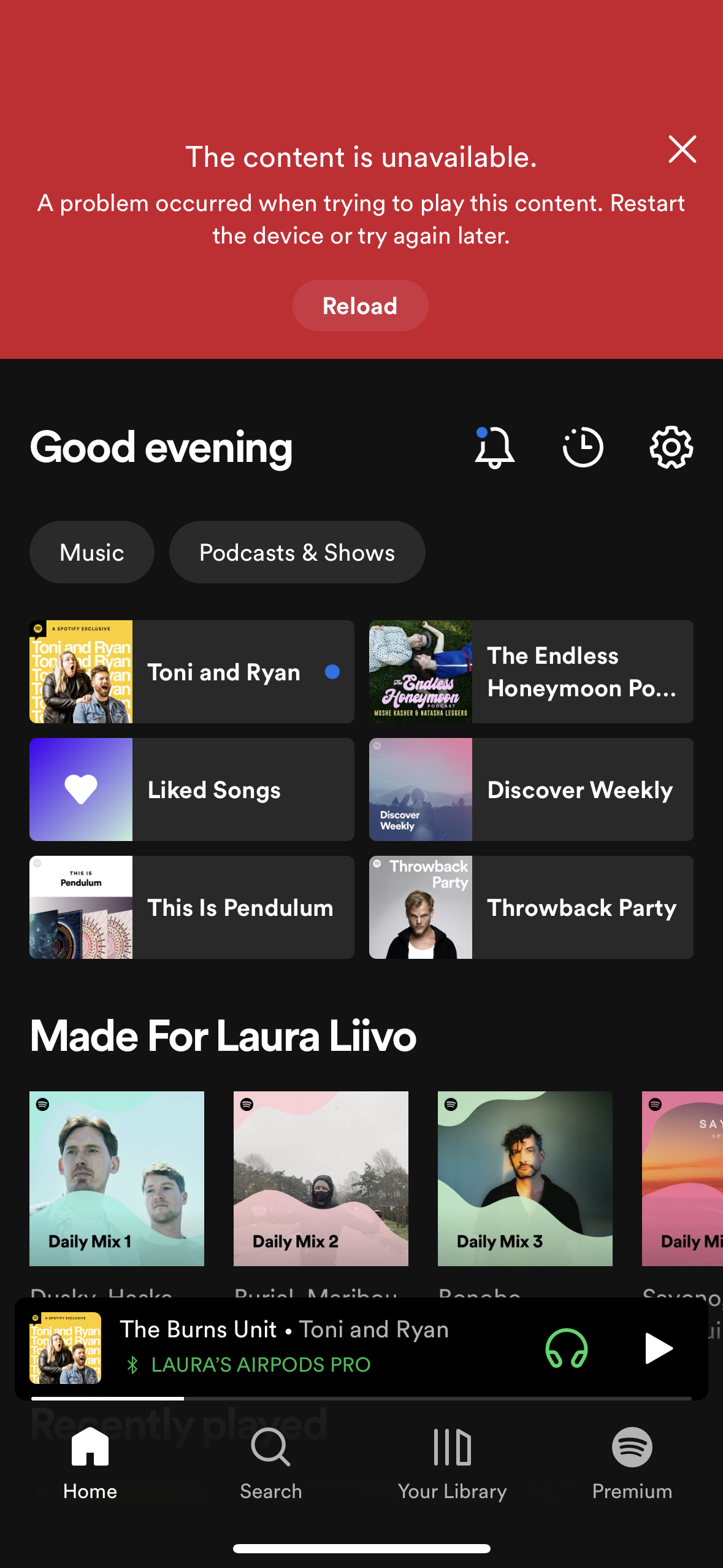 Podcasts not playing / no sound The Spotify Community