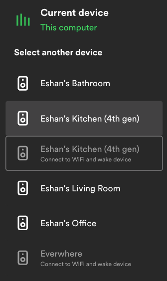Connect to WiFi and wake device" when trying to u... - The Spotify Community