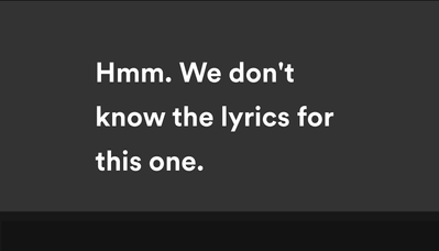 My premium account doesn't have dynamic lyrics (btw I kw it's for sm  songs), I think it's an error. -  Music Community
