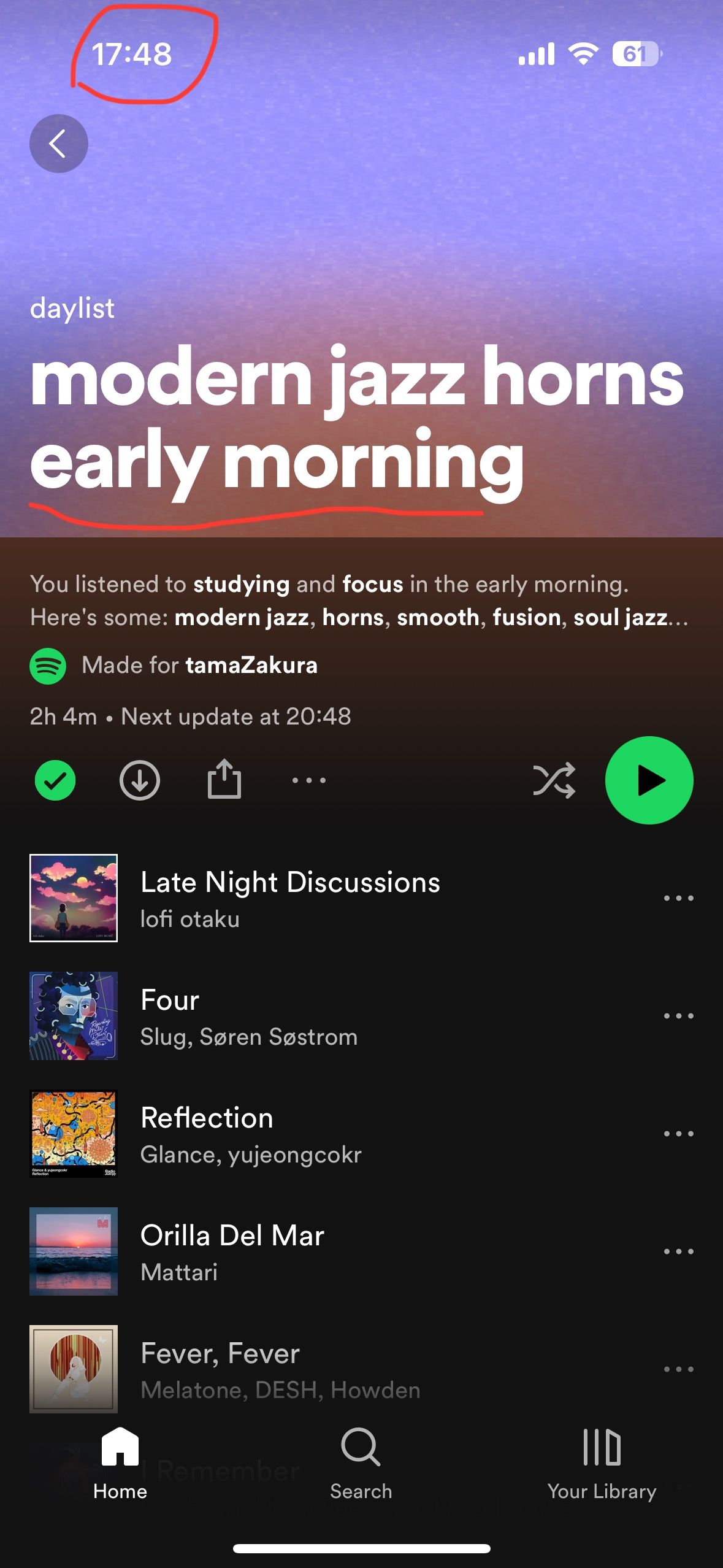 “Daylist” always shows the wrong time in title. - The Spotify Community