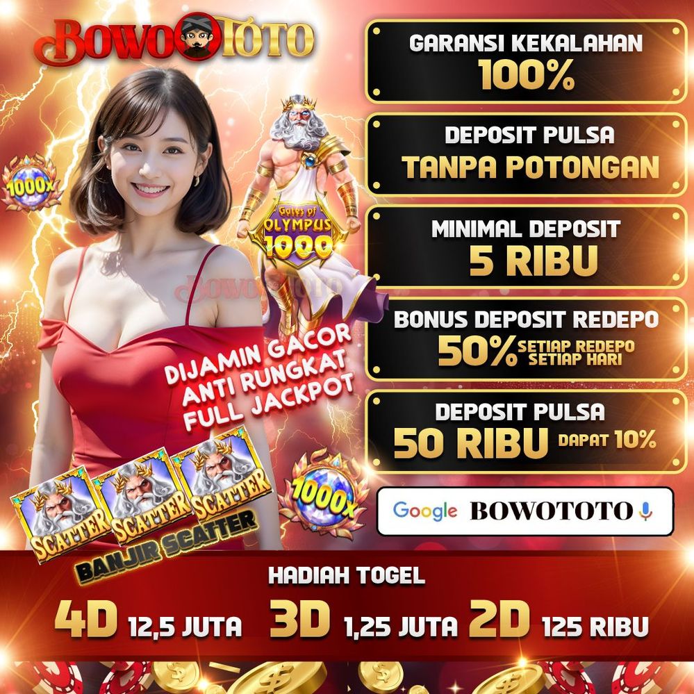 Bowototo Games Slot Pay4d Deposit Pulsa Tanpa Potongan