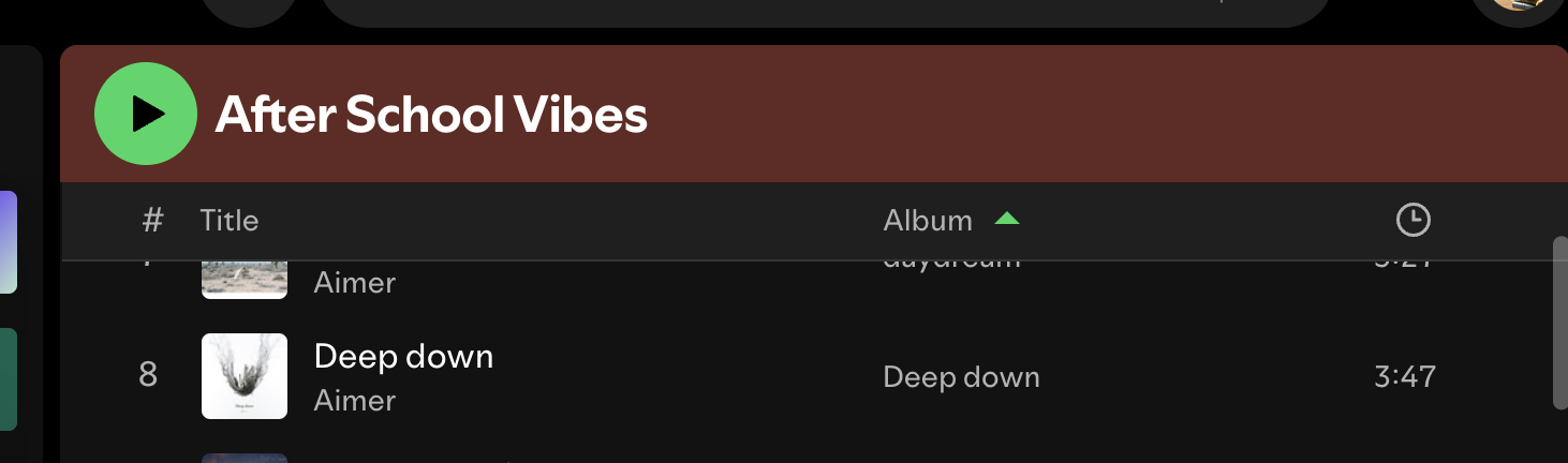 The play/pause button overlaps when scrolling down - The Spotify Community