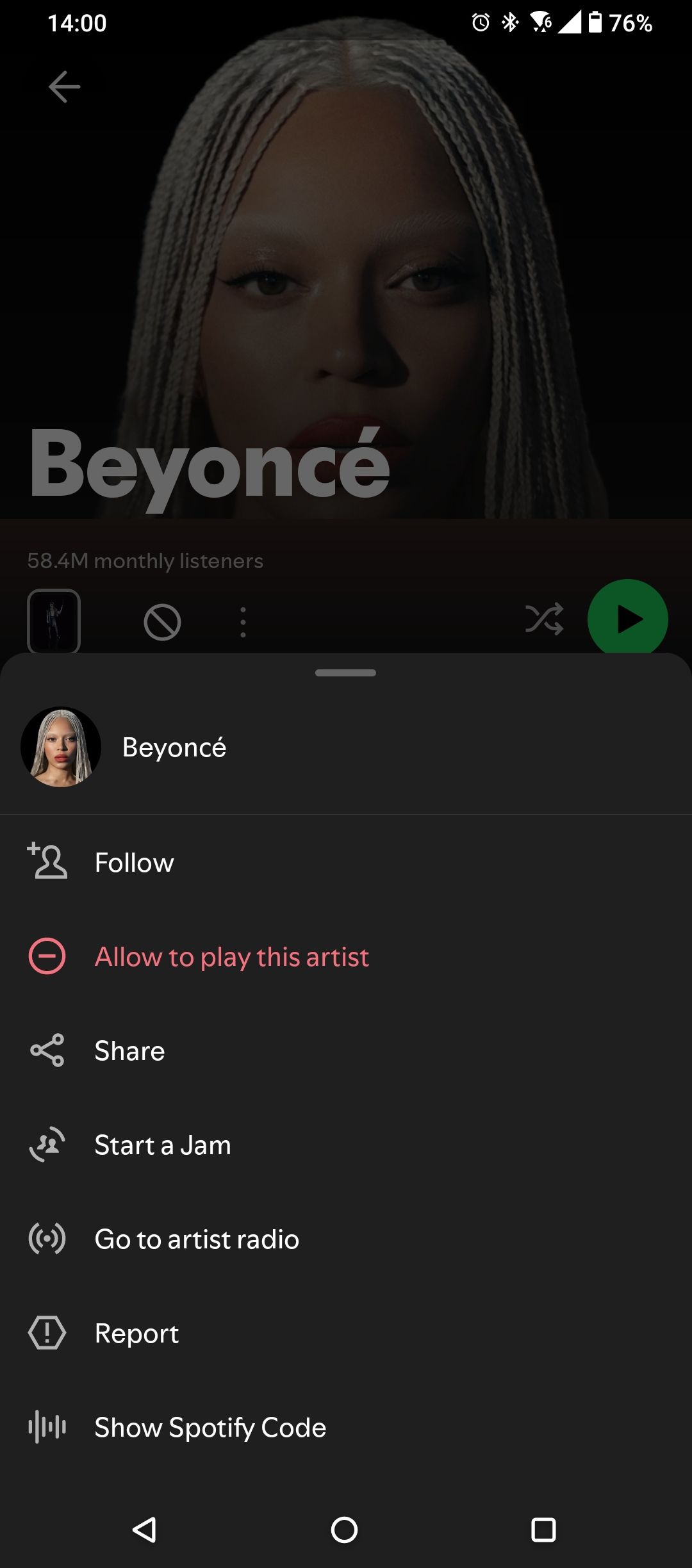 Solved: Why can’t I listen to Beyonce? - The Spotify Community