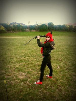 Toni with bow and arrow.jpg