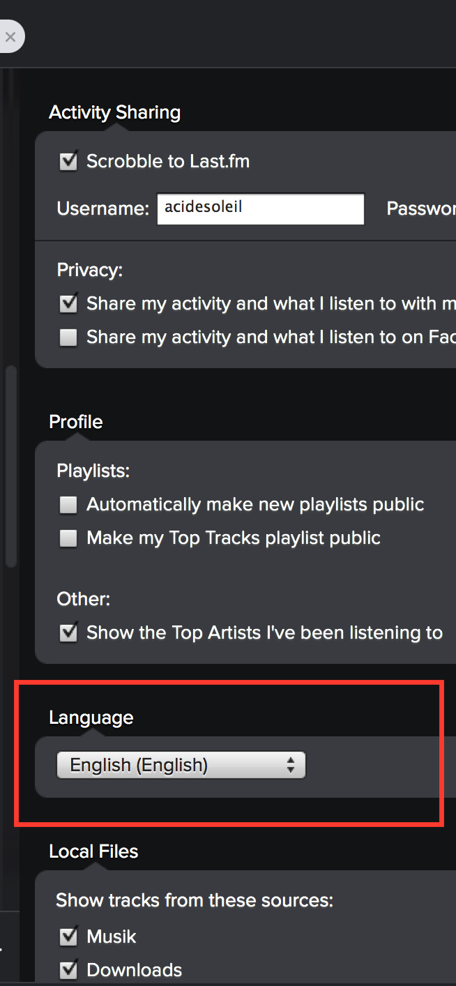 Change language back to english. - The Spotify Community