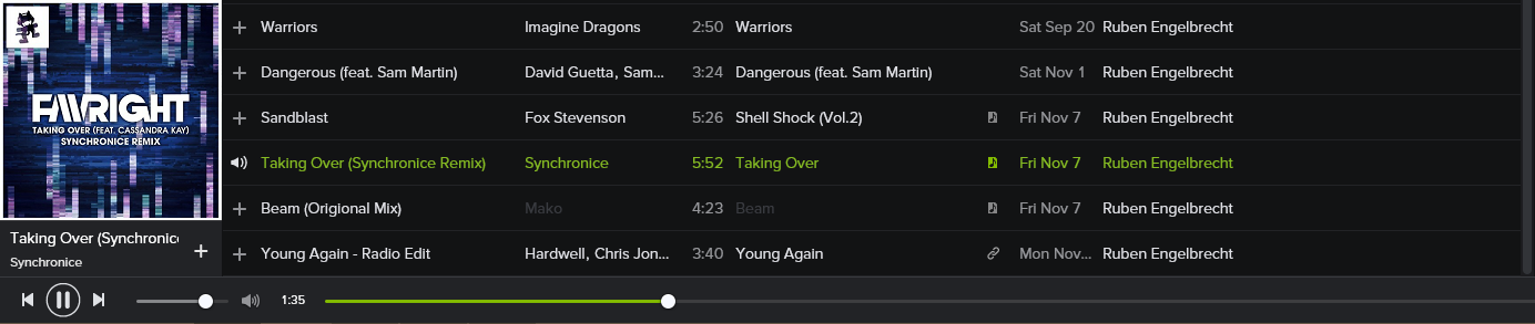 Playing Taking Over