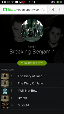 Spotify in Browser