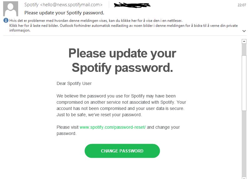 Spotify mail