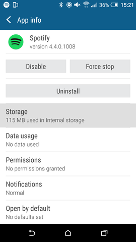 Force Stop the app and then go to "Storage"