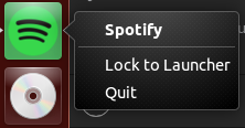 First you have to lock Spotify to Launcher