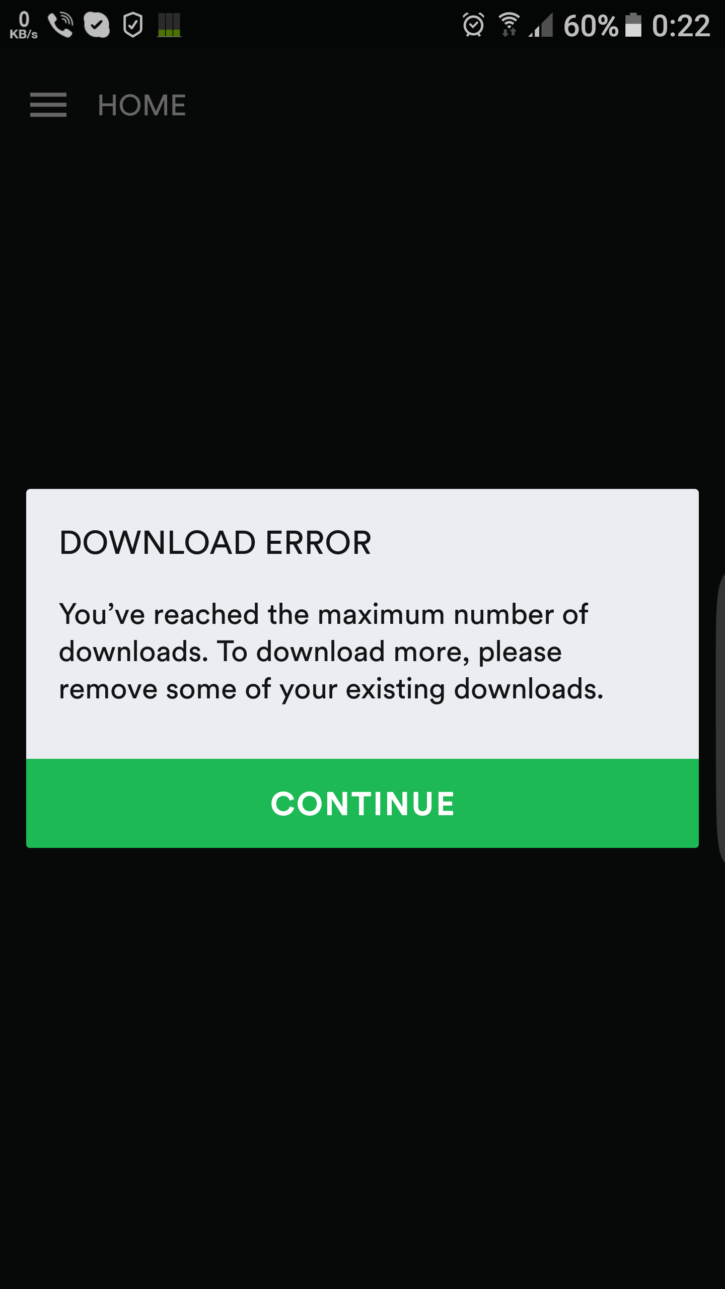 Checking Spotify Download Limit