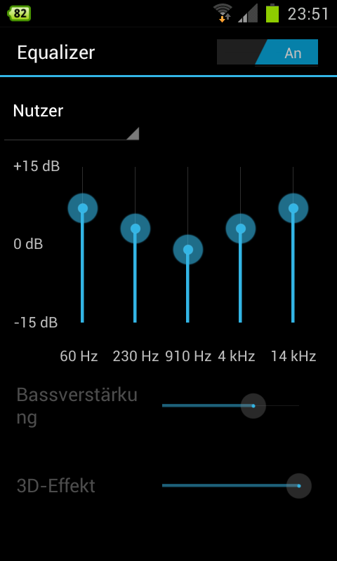 Can't change the 3D-Effect and Bass at the Android... - The Spotify  Community