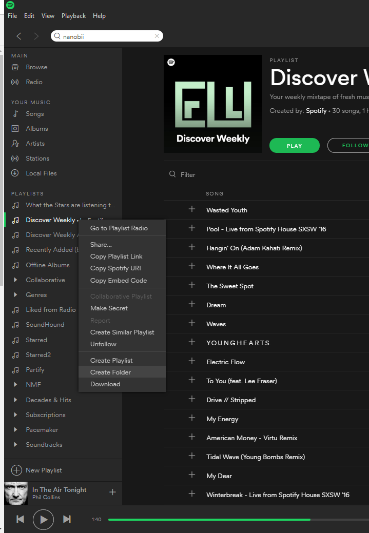 Solved: Playlist Folder - The Spotify Community
