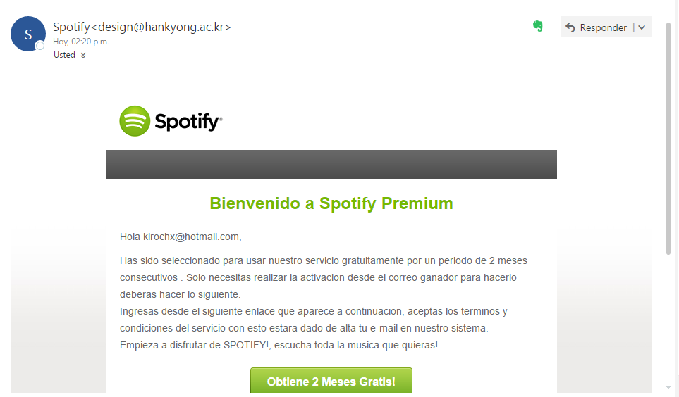 Solved: DUDA POR SUPUESTO REGALO DE DOS MESES GRATIS DE SP... - The Spotify  Community