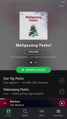 Like on this one Christmas Playlist