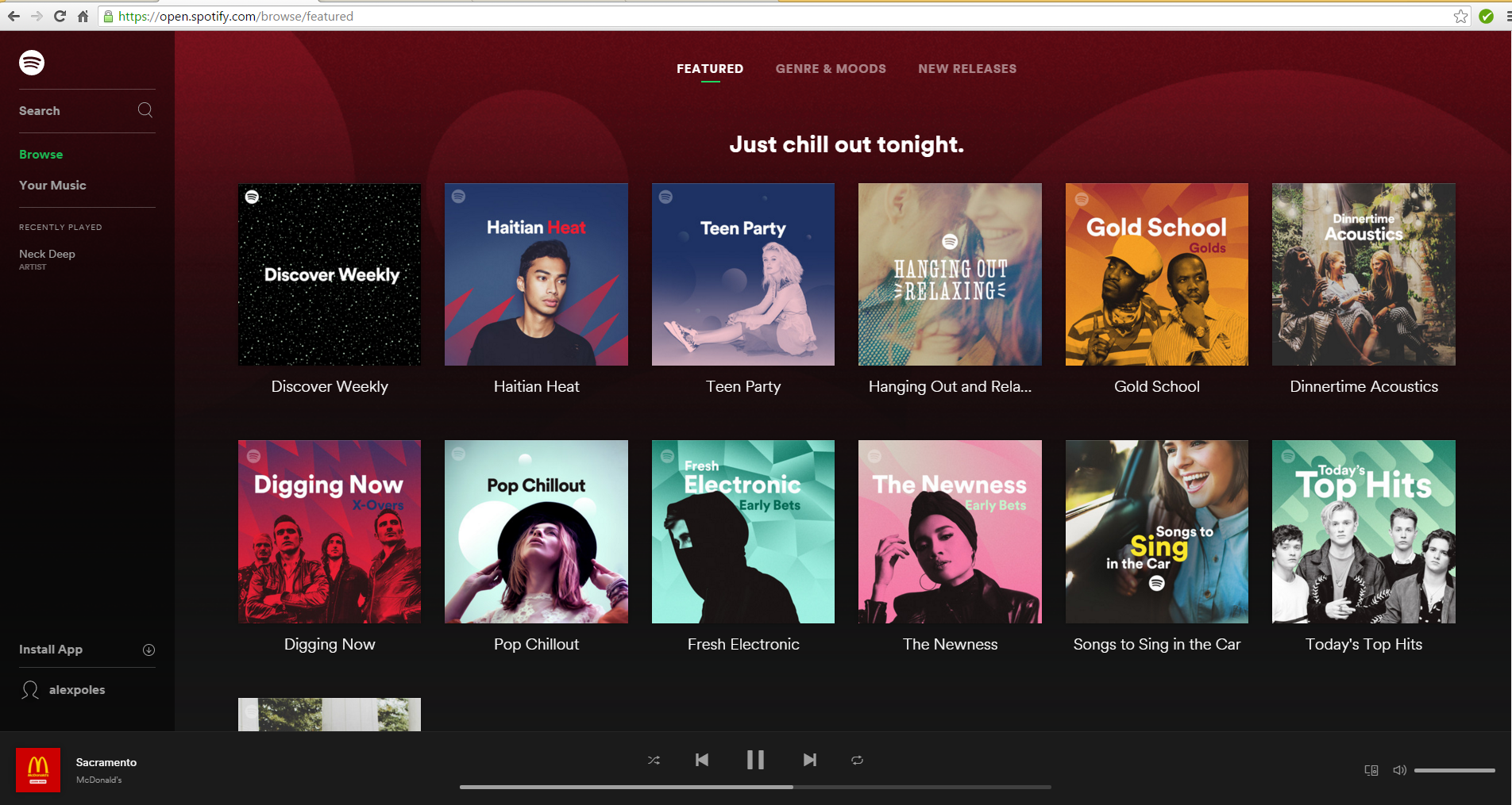 Web spotify outlet