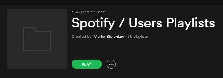 Spotify shuffle playlist folder
