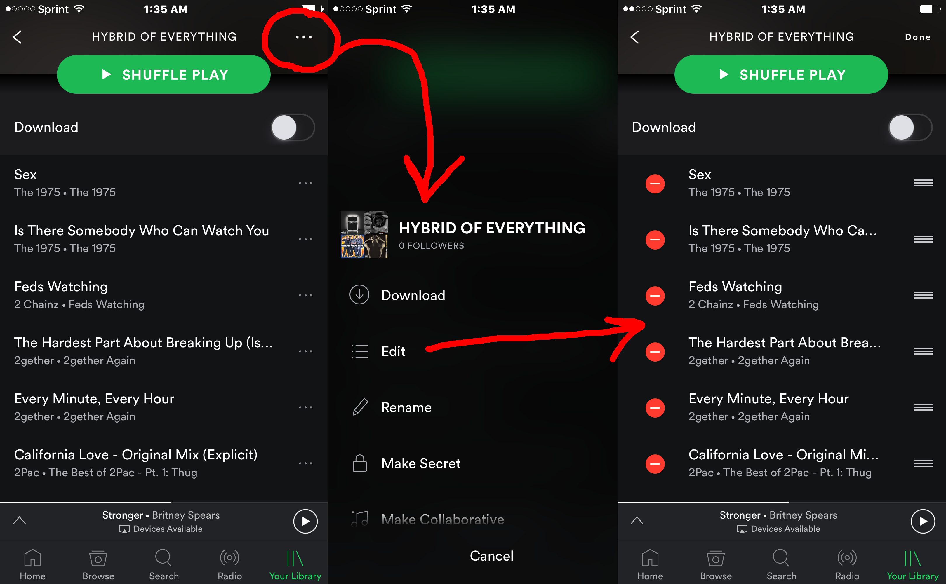  android playlists why can t android edit a play the spotify community