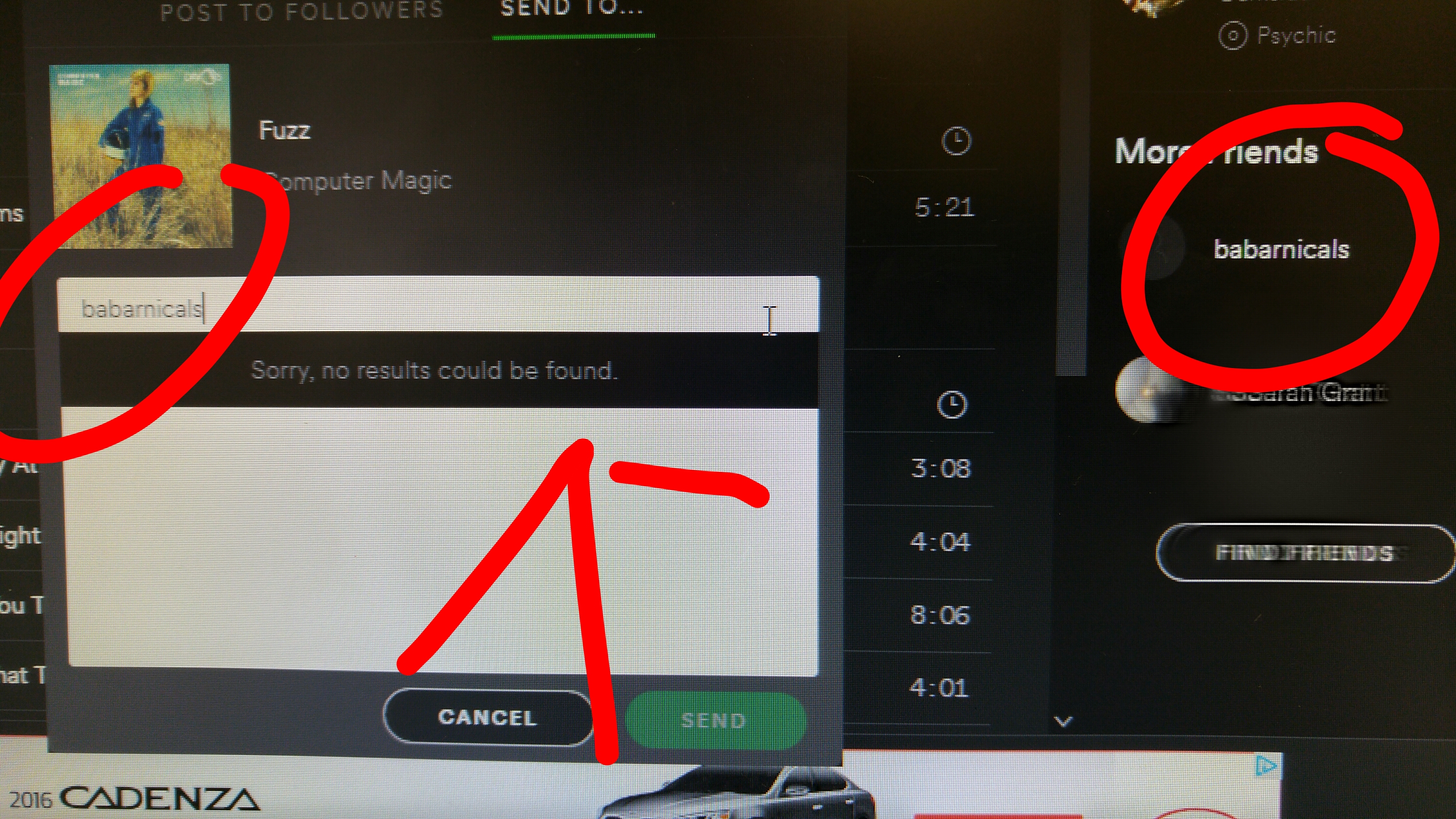 Solved: Why cant I send my playlists to friends? - The Spotify Community