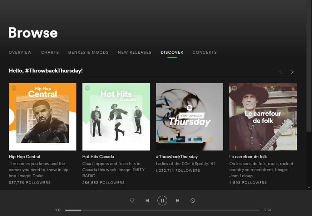 The "Broken" discover tab