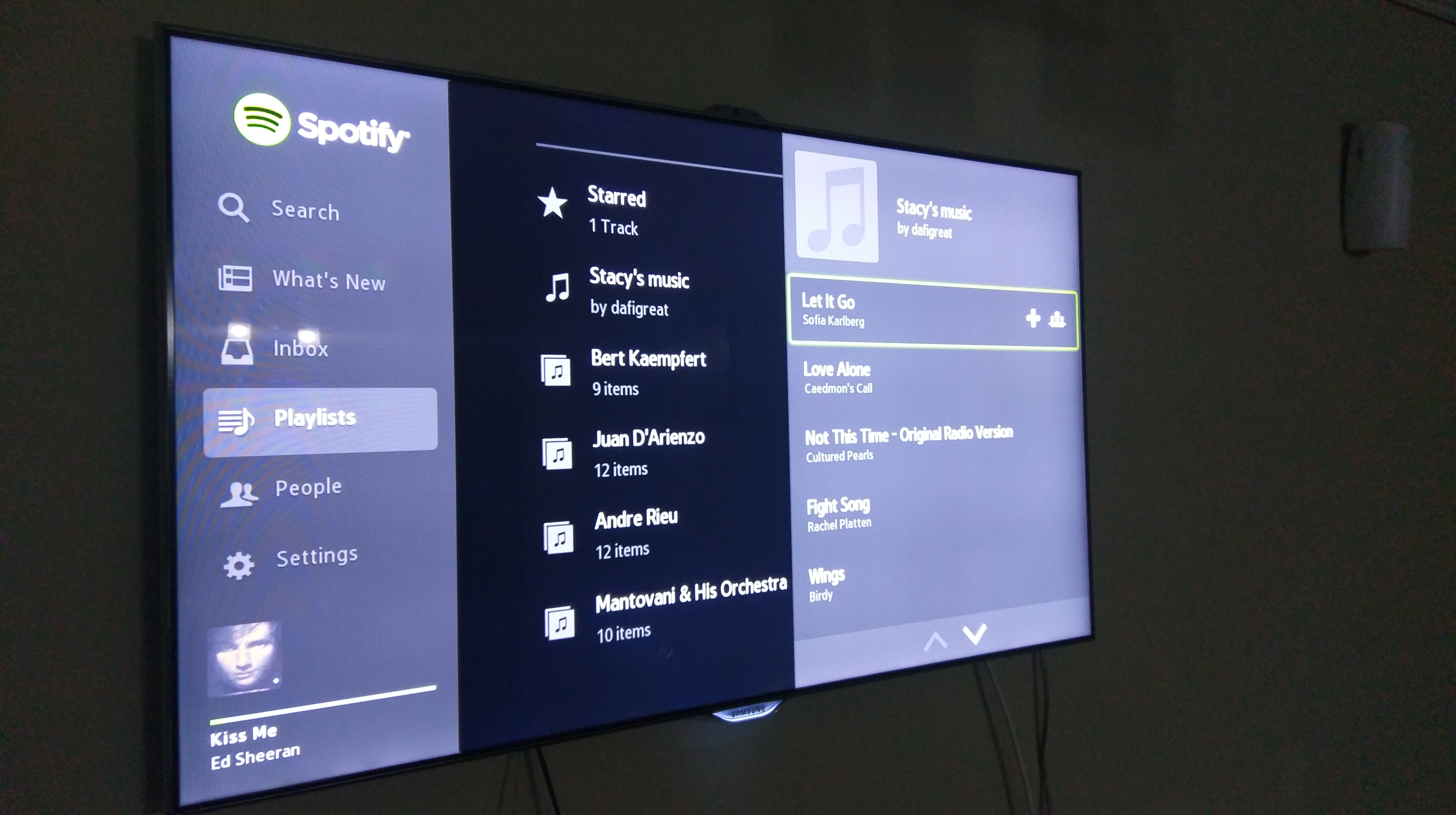 Playlist not showing on smart tv - The Spotify Community